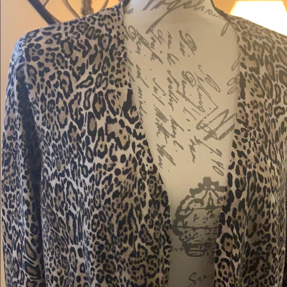 Lovely Chico’s leopard print sweater